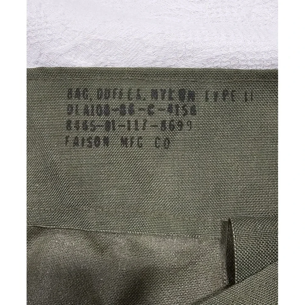 USGI Military Duffel Bag Nylon Type II Faison Mfg 1986 NSN 8465-01-117-8699